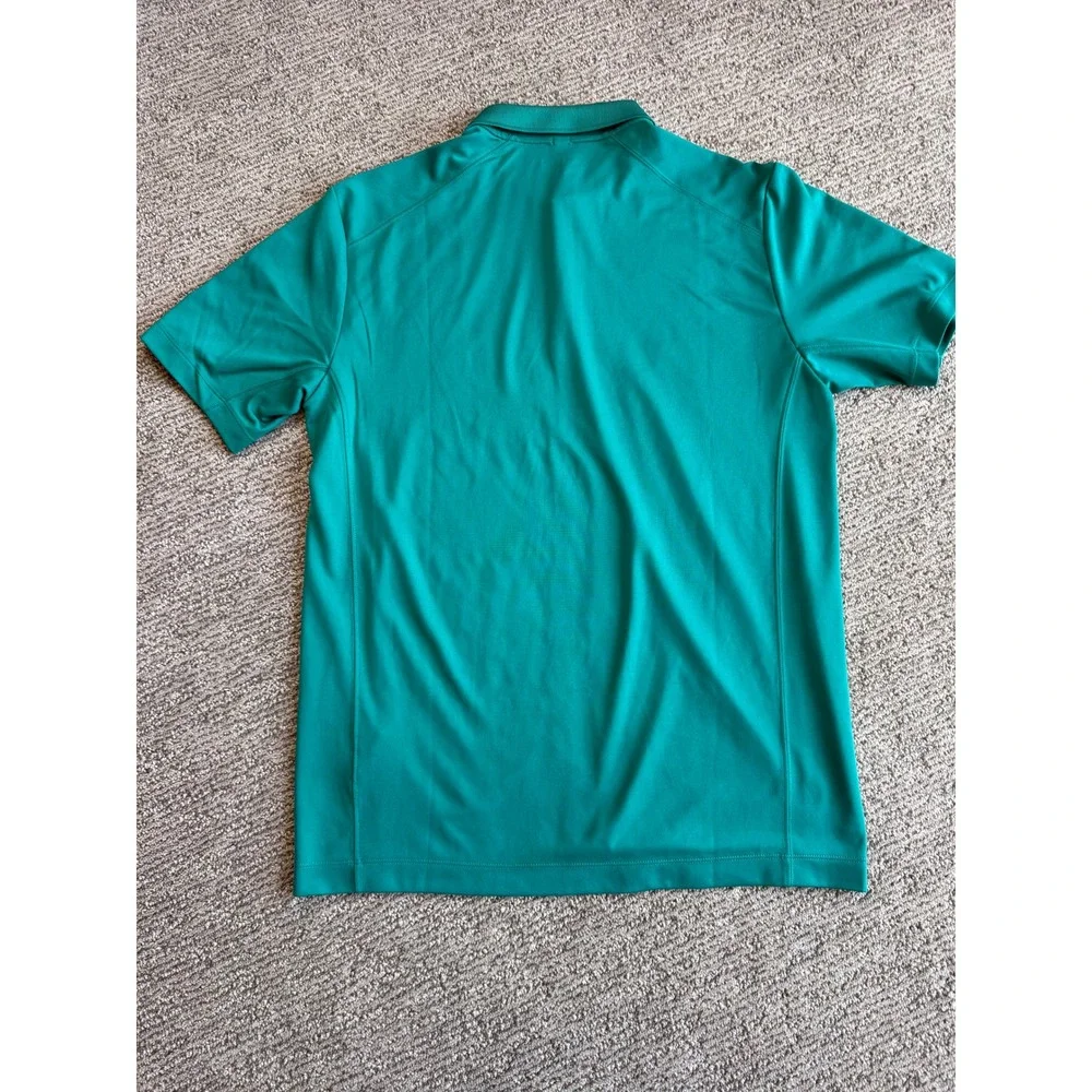 Nike Golf Tour Performance DriFIT Polo Shirt Mens Medium Teal Green Short Sleeve